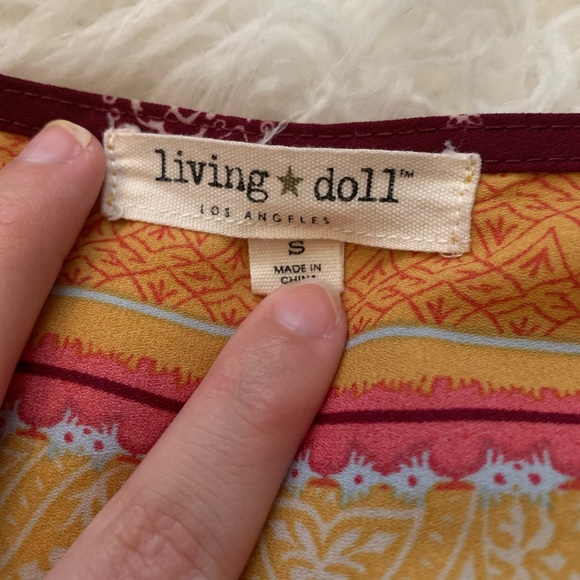 ☮️ Bohemian Bell Sleeve Romper NWOT - Picture 5 of 5